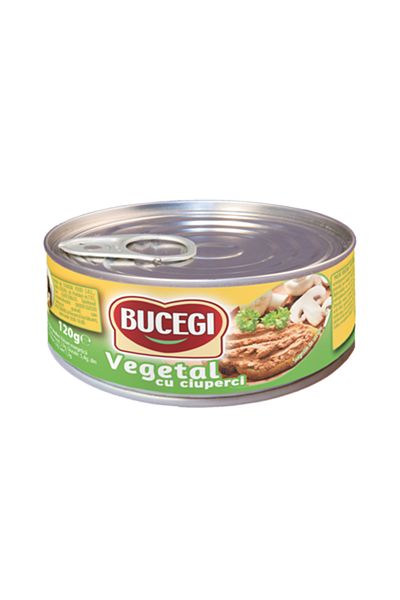 Bucegi Vegetable Pate with Mushrooms, Bucegi, 6 x 120 g