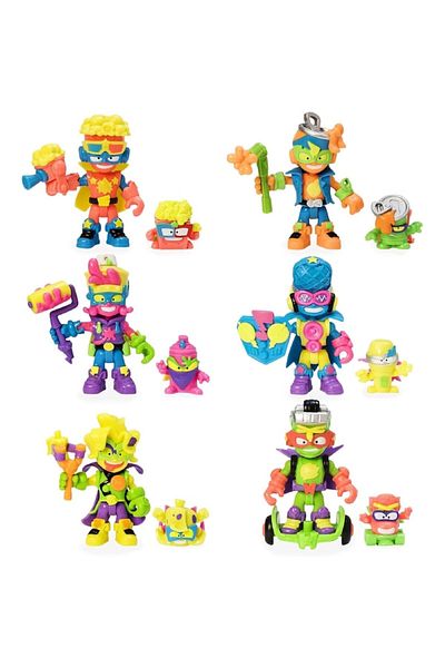 SuperThings Set 6 figurine Superthings Neon Power - Figurină Copil, 7cm