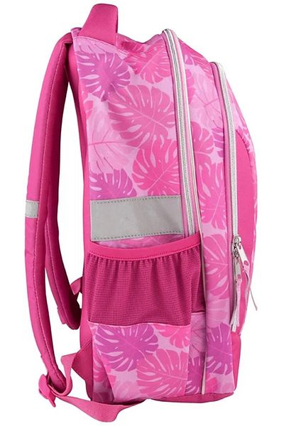 Top Model Pink school bag with reversible sequins Tropical