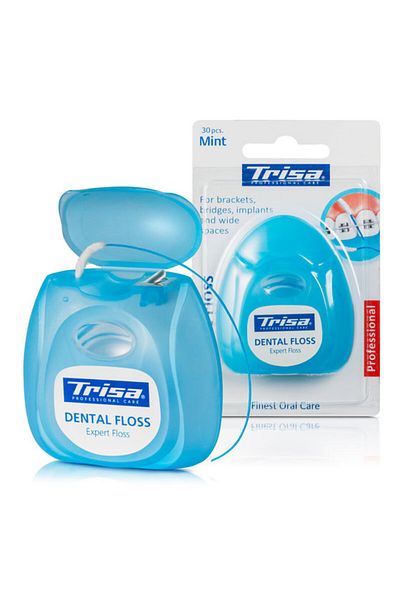 Trisa Professional dental floss special for braces Trisa Expert Floss (30 pcs/pack) 684589 Blue