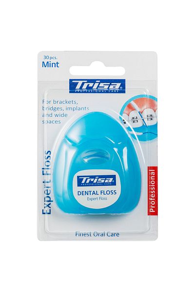 Trisa Professional dental floss special for braces Trisa Expert Floss (30 pcs/pack) 684589 Blue