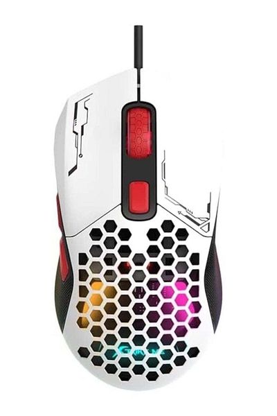 keem Gaming Mouse Lightweight Wired Computer Mouse Matte White