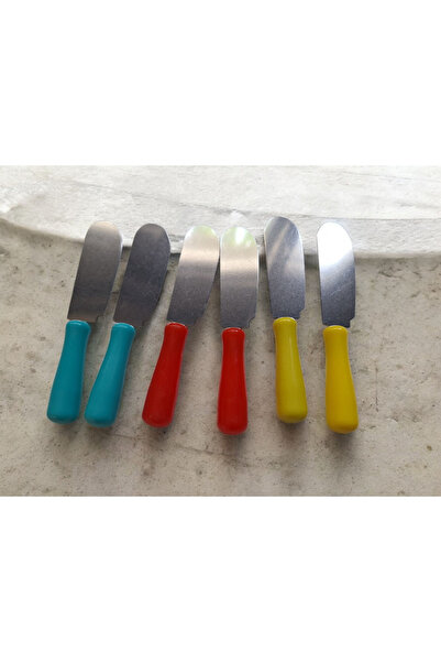 EMPA A V M 6'lı plastik Saplı çikolata tereyağı reçel bıçağı