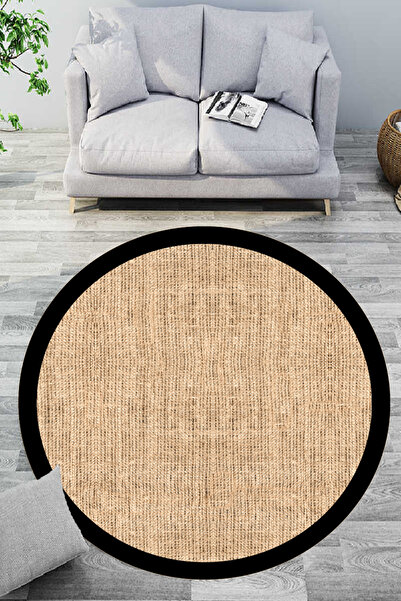 eco concept Dijital Baskı Hasır Desen Halı, Yuvarlak Halı, Salon Halısı, Mutf...