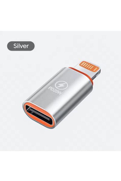Choice 1Pcs Silver 1-4Pcs PD20W USB Type C To Lightning OTG Adapter for iOS Lightning Male to Type C Female