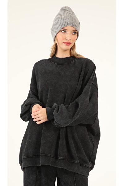 Suede Style 5377 - Hanorac pentru femei, cu 3 fire, moale, lavabil, casual, de bază