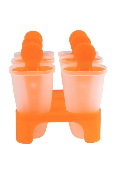 zola Set 6 forme inghetata, 11x11.5x13 cm, portocaliu