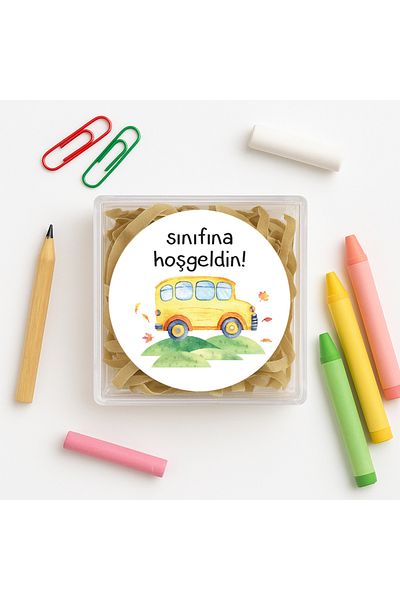 reprodesign 24 Pieces 4 Cm Printed Welcome Labels - Adhesive Model: 2