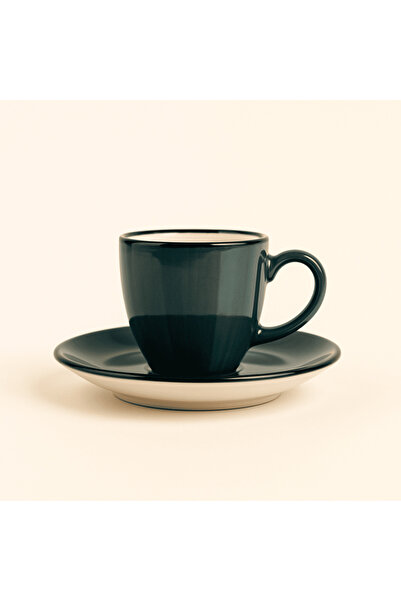 Popilero Vela Porselen Kahve Fincanı - Yeşil