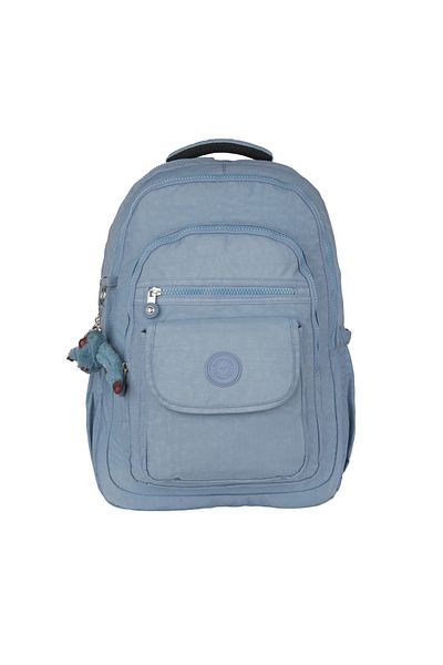 Relaxion Crinkle Waterproof Lined Fabric School Backpack Turquoise 1620