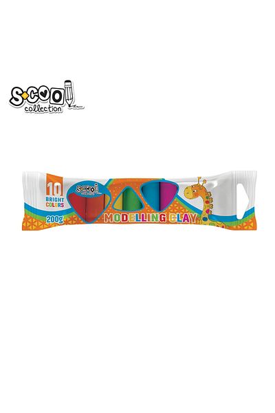OEM Plastilina, 10 culori/set, 200g