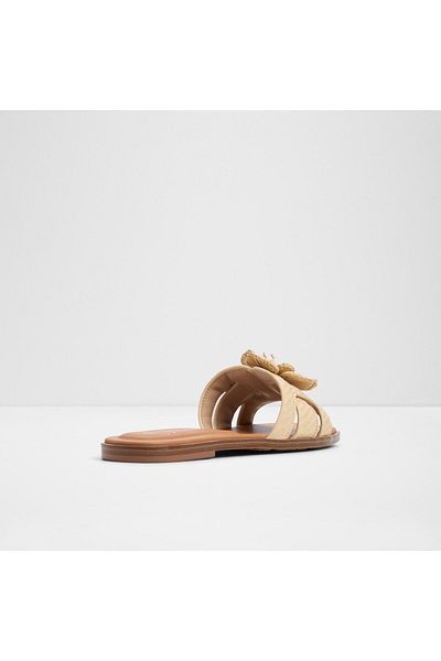 Aldo Seaflower - Women's Textile Light Beige Flat Laceless Flat Sandals