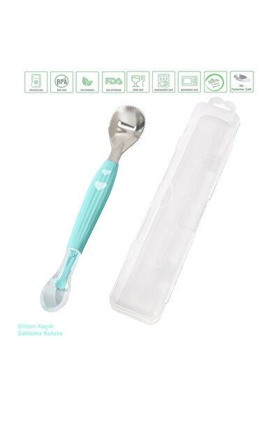 jojobebek ملعقة طعام أطفال متعددة الوظائف / لون أزرق