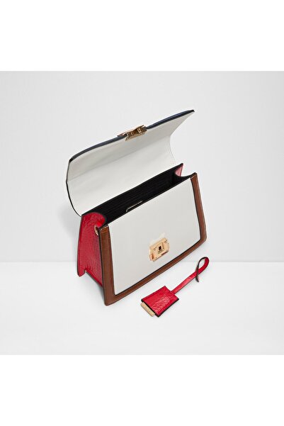 Aldo MARTISSA - Kadın Suni Deri Lacivert Kilitli Kapama Orta Boy Üstten Saplı Çanta