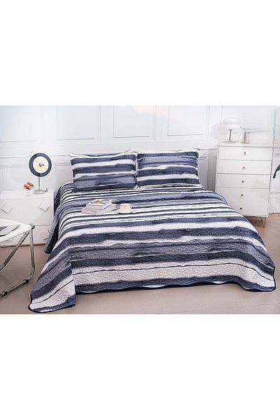 CHIRASO CHIRASO Microfiber Quilted Duvet Set, 3 pieces, Duvet 220x240cm, 2 Pillowcases, with print