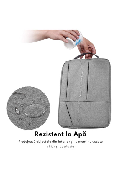 varioshop VarioShop® laptop bag, 13.3 inch, water resistant, 4 pockets, compatible with Apple Mac