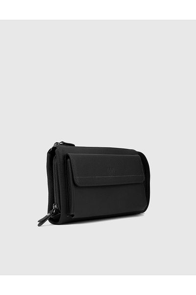 İLVİ Vallejo Floter Leather Black Men's Handbag