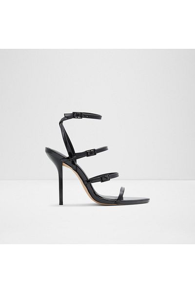 Aldo ULBA - Rochie de seară neagră pentru damă Sandale cu toc