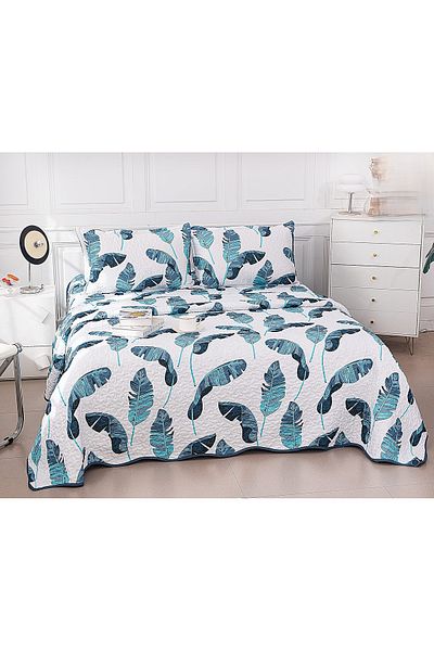 CHIRASO CHIRASO Microfiber Quilted Duvet Set, 3 pieces, Duvet 220x240cm, 2 Pillowcases, with print