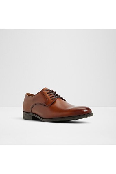 Aldo Hanfordda-In - Men's Genuine Leather Red Brown Flat Lace-Up Stylish Shoes