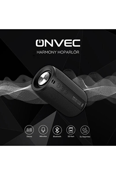 ONVEC Harmony Bluetooth Hoparlör Siyah