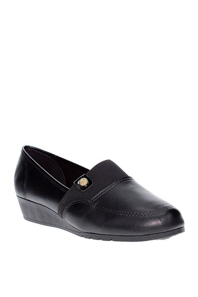 Moleca Ladies Comfort Shoes Black | Made In Brazil