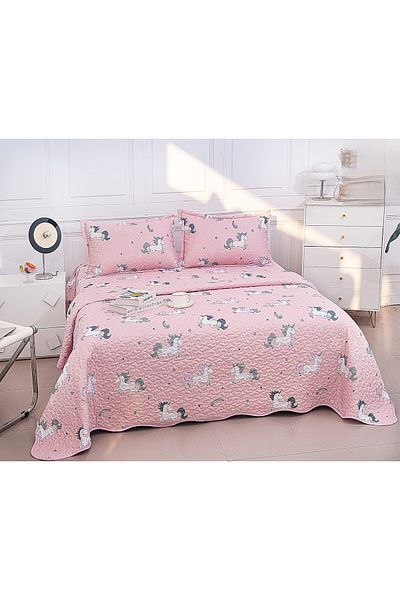 CHIRASO CHIRASO Microfiber Quilted Duvet Set, 3 pieces, Duvet 220x240cm, 2 Pillowcases, with print