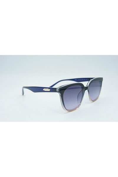 By Ella Eyes Women's Sunglasses Navy Blue Bone Frame Gradient Glass