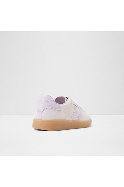 Aldo CHICSNEAKER - Pantofi de damă din piele naturală, violet deschis, cu talpă plată din cauciuc