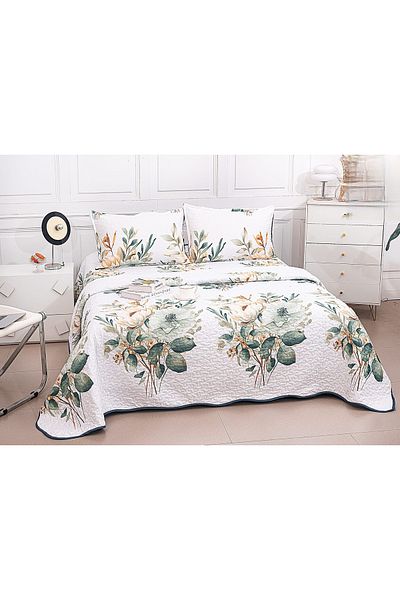 CHIRASO CHIRASO Microfiber Quilted Duvet Set, 3 pieces, Duvet 220x240cm, 2 Pillowcases, with print