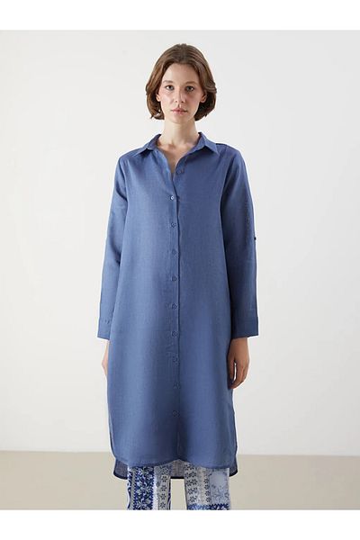 LC Waikiki Lcwaikiki Classic Linen Women's Shirt Tunic