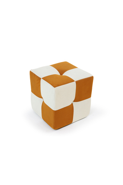 Seduna Bizu Puf | Renkli Kumaş Puf