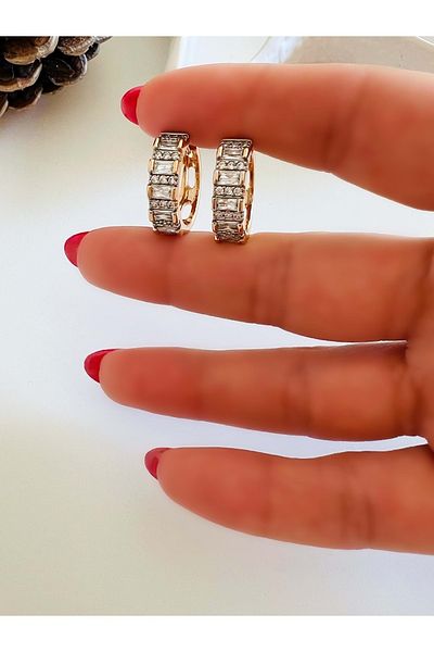 ACAR TAKI Xuping Stone Hoope Earring-Rose Acr4773