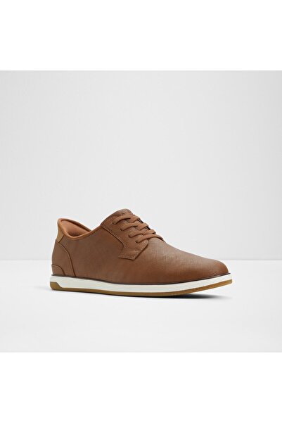 Aldo Fitzpatrick - Men's Faux Leather Red Brown Flat Lace-Up Shoes