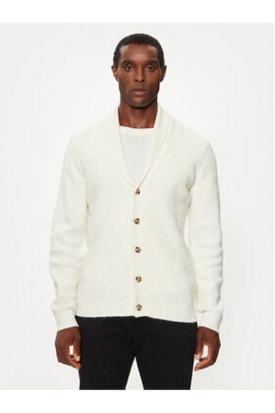 Lindbergh Mens Cardigan 30-804059B White