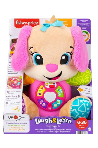 FISHER PRICE Rose and Learn Smart Stages Puppy Pink Jfd34