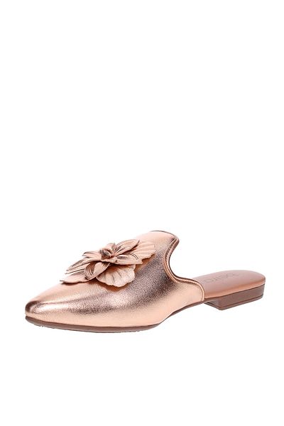 Beira Rio Ladies Closed/Flat Shoes Gold Pink | Made In Brazil