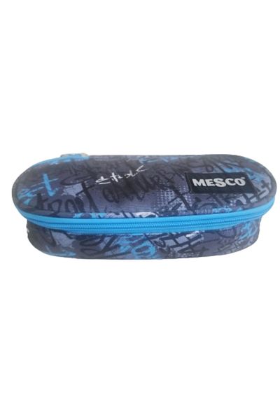 Mesco Penar tubular Mesco, Grafiti, Albastru, 22x10x6 cm