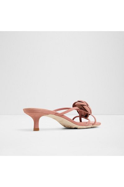 Aldo Sofiane - Women's Genuine Leather Pink Tiny Heeled Slippers