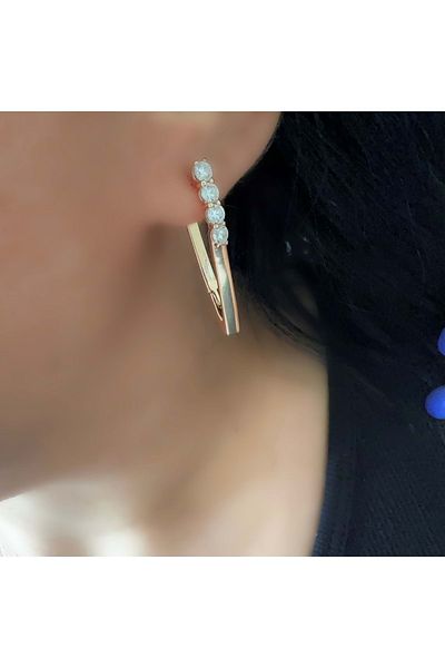 ACAR TAKI Xuping Shuttle Earring-Rose Acr4765