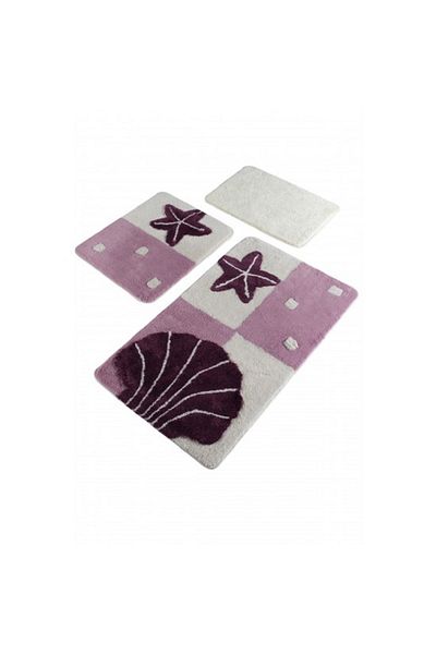 Chilai Home Set 3 Covorase de Baie, 60x100cm - 50x60cm - 40x60cm Anti-bacterian
