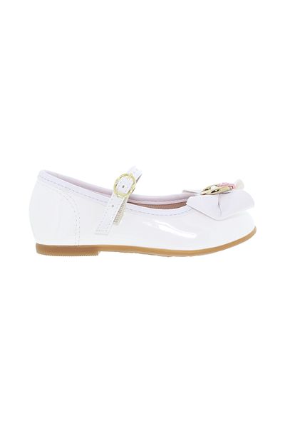 Molekinha Girls Closed/Flat Shoes White | Made In Brazil