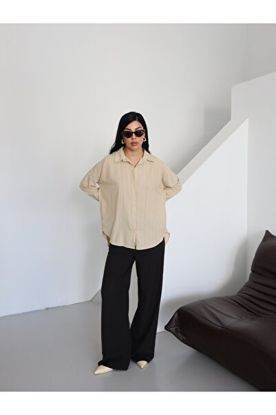 Fashionbox Смугаста сорочка з зручним кроєм