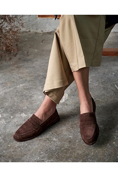 PELİN'İN AYAKKABILARI LEWİS KAHVE SÜET MAKOSEN