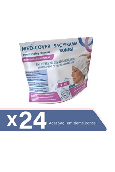 MED-COVER Hair Washing Cap 1X24 Pieces - Immediate Shipping