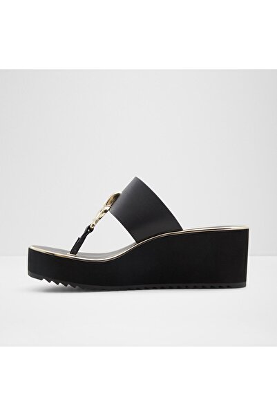 Aldo Penelopy - Kadın Suni Deri Siyah Dolgu Topuk Terlik