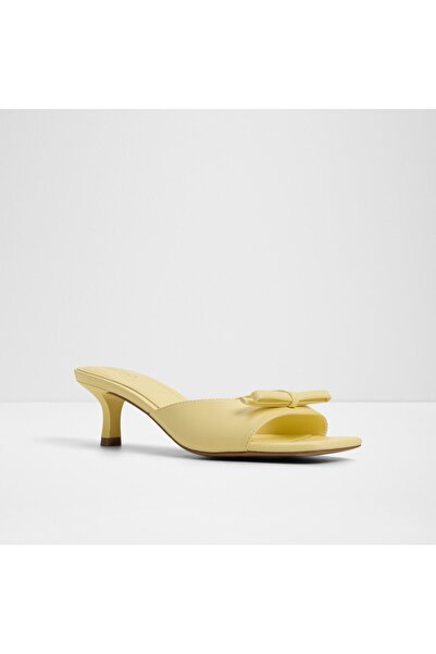 Aldo BELEROSE - Kadın Suni Deri Açık Sarı İnce Topuklu Terlik