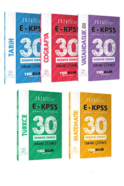 Yediiklim Yayınları Yediiklim Yayınları 2026 EKPSS Tüm Adaylar İçin GK-GY Tüm...