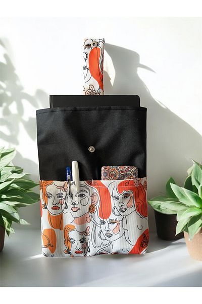 Moserini Patterned, Pocketed, Book Bag/Case Multi-Purpose Bag, Organizer - Sirius