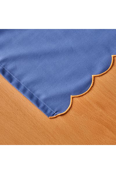 Bella Maison Covoraș din bumbac marin cu margine festonată albastru (50x150 cm)